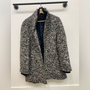 JCrew Italian wool Lodge coat - grey boucle